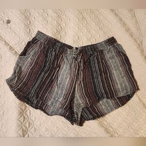 Striped lounge shorts XL